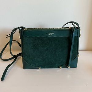 Ted Baker suede/leather crossbody bag